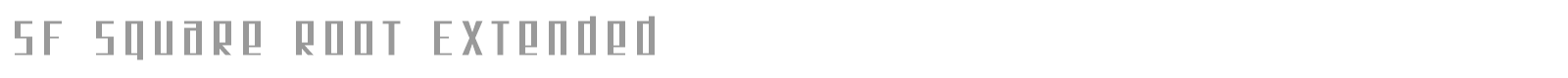 SF Square Root Extended font preview