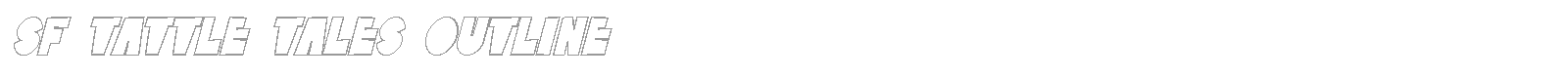 SF Tattle Tales Shadow font preview