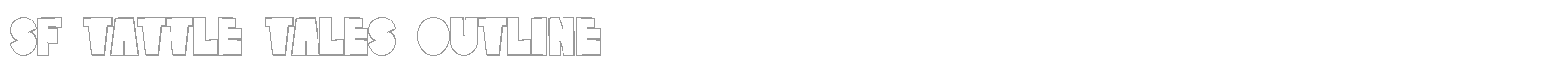 SF Tattle Tales Shadow font preview