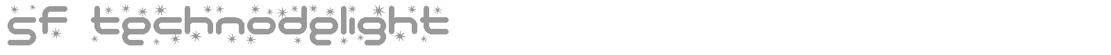 SF Technodelight NS font preview
