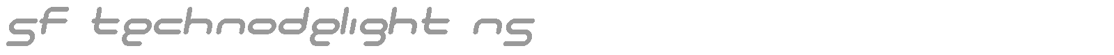 SF Technodelight NS font preview
