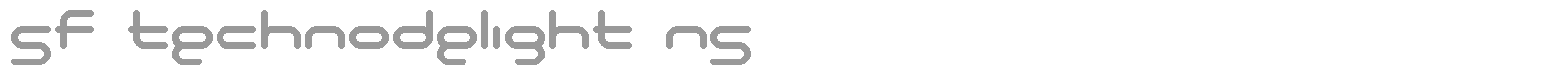SF Technodelight NS font preview