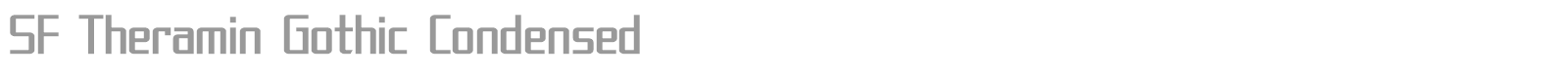 SF Theramin Gothic Condensed font preview
