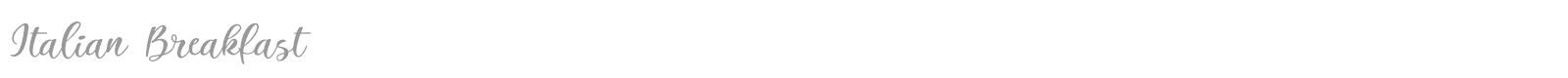 Italian Breakfast font preview