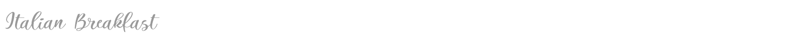 Italian Breakfast font preview