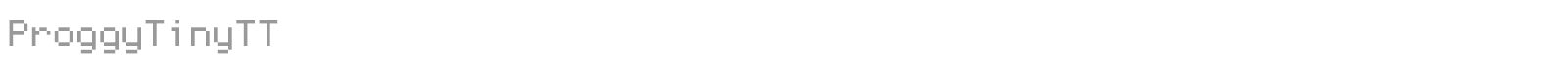 Proggy Tiny font preview
