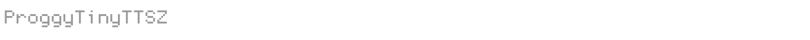 Proggy Tiny font preview