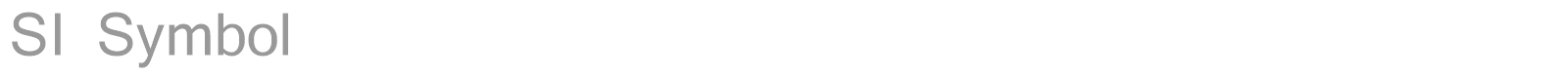 Font SI Symbol