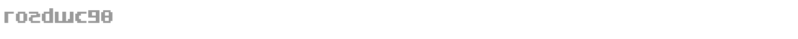 RoadWC98 font preview