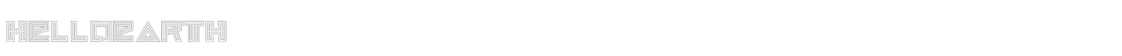 Hello Earth font preview