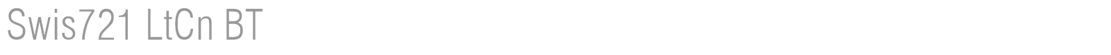 Swis721 LtCn BT font preview