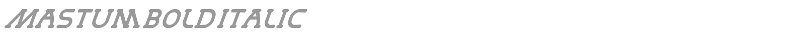 Mastum font preview