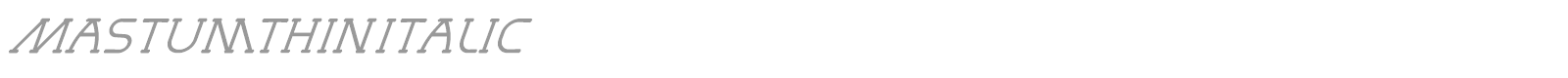 Mastum font preview