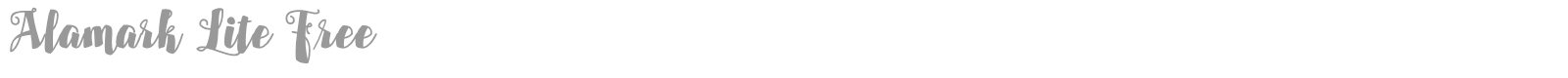 Alamark font preview