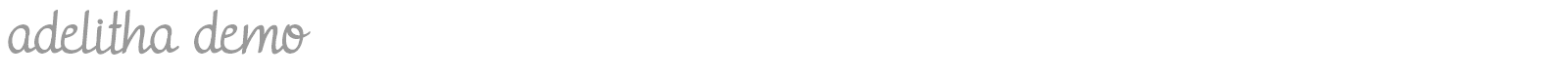 Adelitha font preview