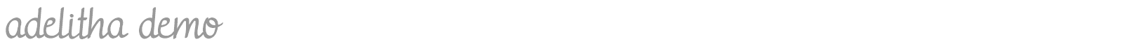 Adelitha font preview