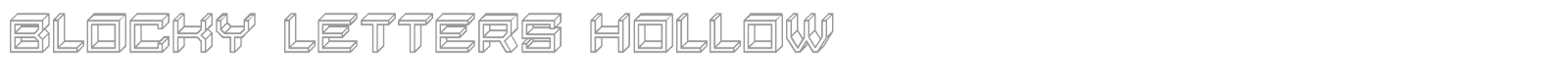 Blocky Letters font preview