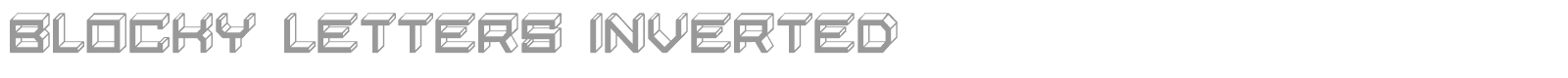 Blocky Letters font preview