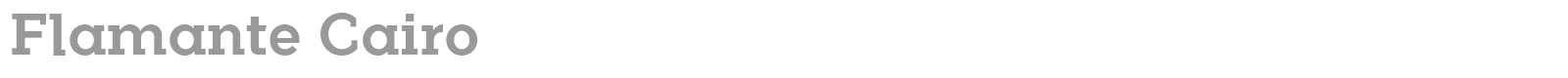 Flamante Cairo font preview