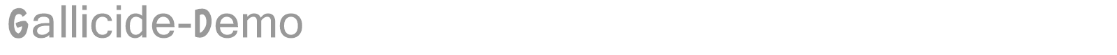 Gallicide font preview