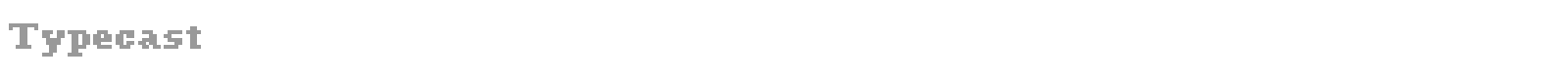 Typecast font preview