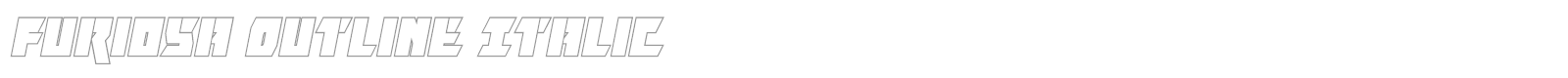 Furiosa font preview