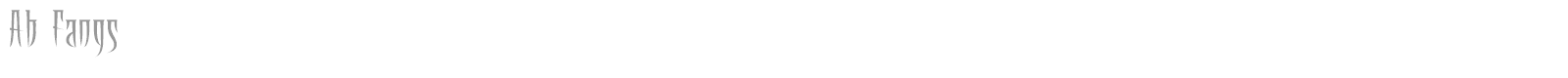 Ab Fangs font preview