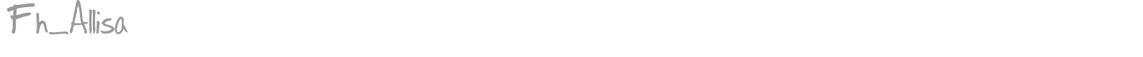 Fh_Allisa font preview