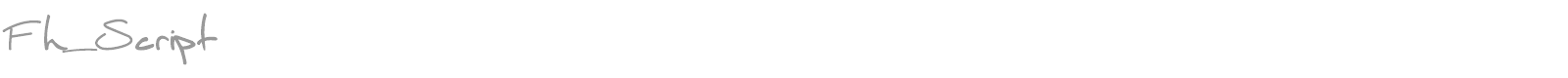Fh_Script font preview