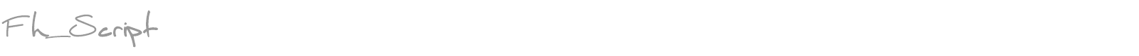 Fh_Script font preview