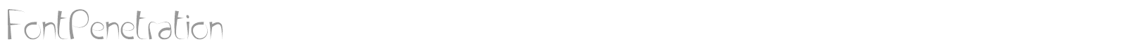 FontPenetration font preview