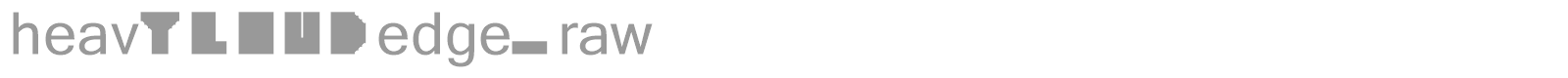 heavyLOUDedge_raw font preview