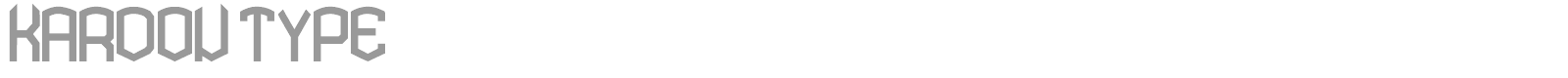 KARDON TYPE font preview