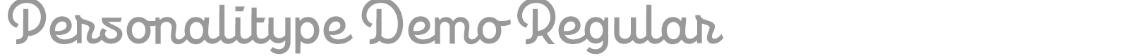 Personalitype font preview