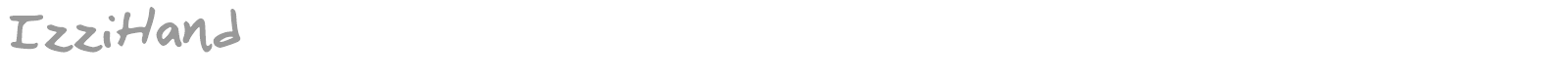 Izzi Hand font preview