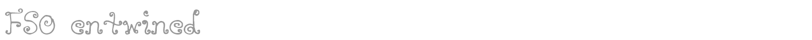 FSO entwined font preview