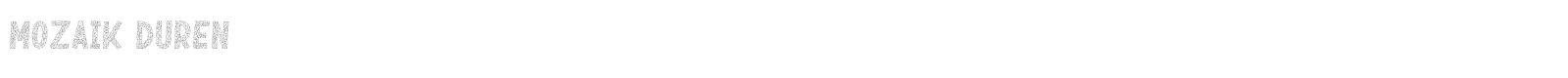 Mozaik Duren font preview