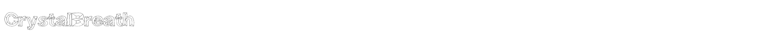 Crystal Breath font preview