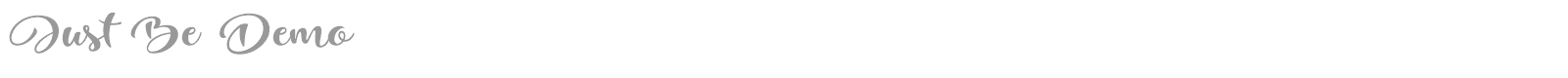 Just Be font preview