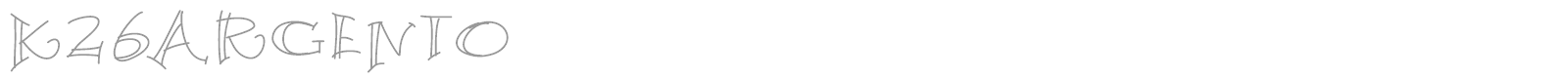 K26 Argento font preview