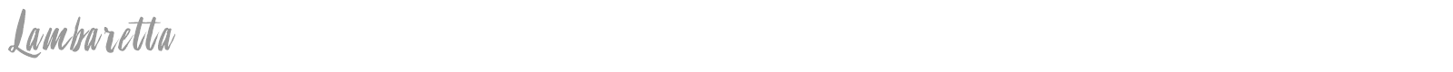 Lambaretta font preview
