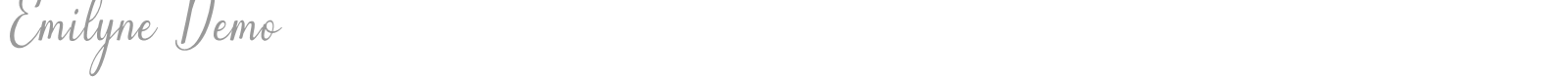 Emilyne font preview