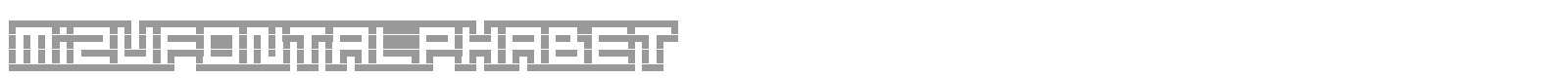Mizu Font Alphabet font preview