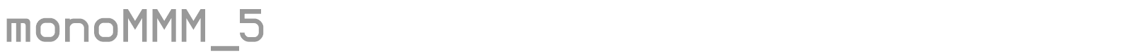 Mono MMM 5 font preview