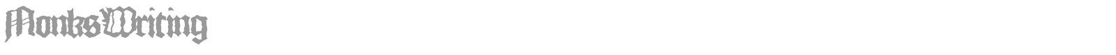 Monks Writing font preview