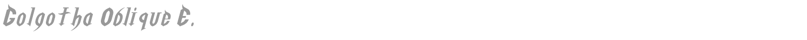 Golgotha font preview