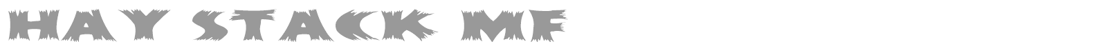 HayStackMF font preview