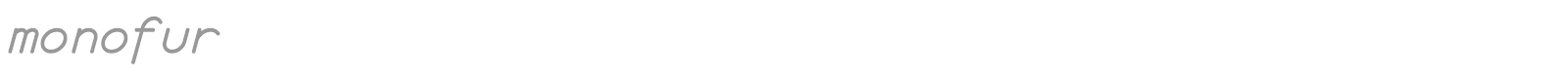 monofur font preview