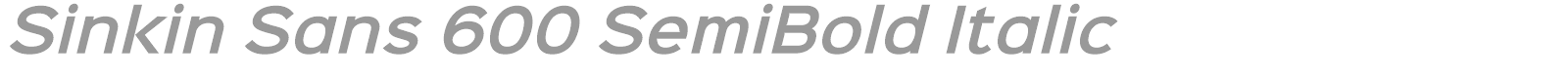 Sinkin Sans 500 Medium font preview