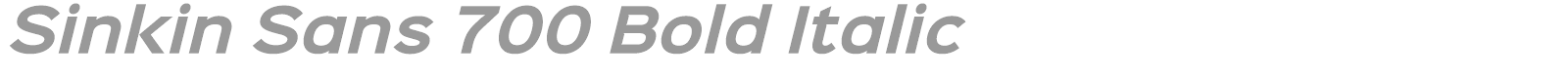 Sinkin Sans 500 Medium font preview